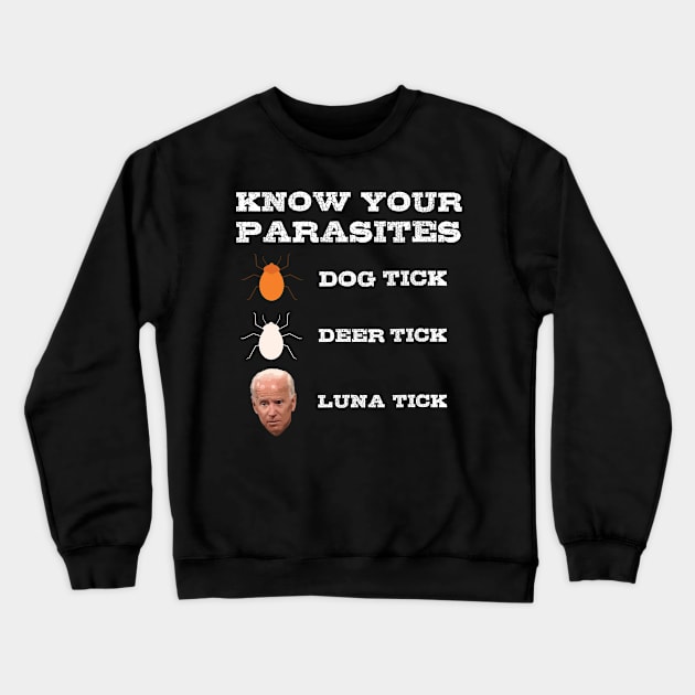 Parasite Quid Pro Joe Biden Pest GOP Trump 2020 Ukraine Anti Crewneck Sweatshirt by Shirtsurf